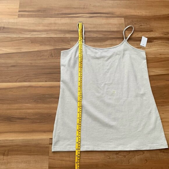 Loft Metallic Shimmer Cami Top Women’s Size Large Champagne Beige NWT - Picture 3 of 7